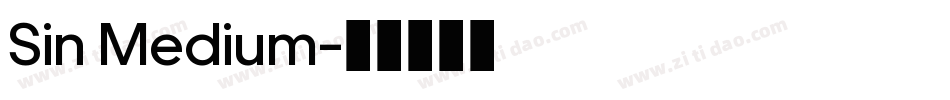 Sin Medium字体转换